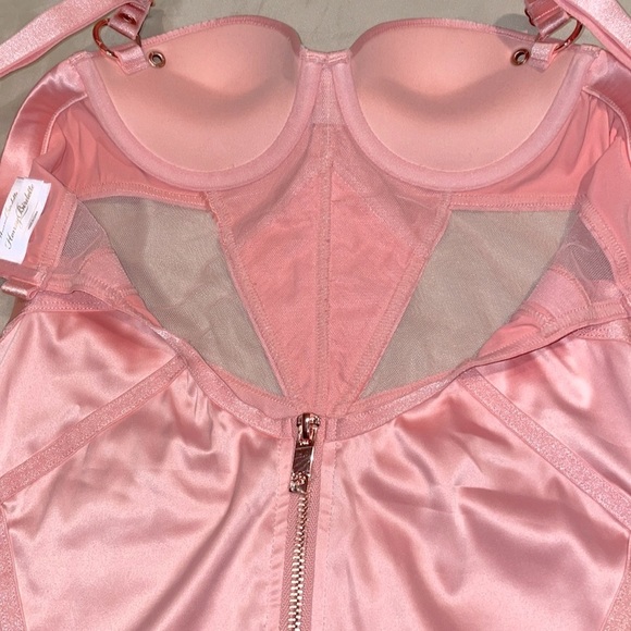 ♡BRAND NEW UNICORN RARE ICONIC HB™ ☆Jerry☆ BLUSH 32A Demi-Cup Push-Up SEX DRESS♡ - Picture 11 of 15